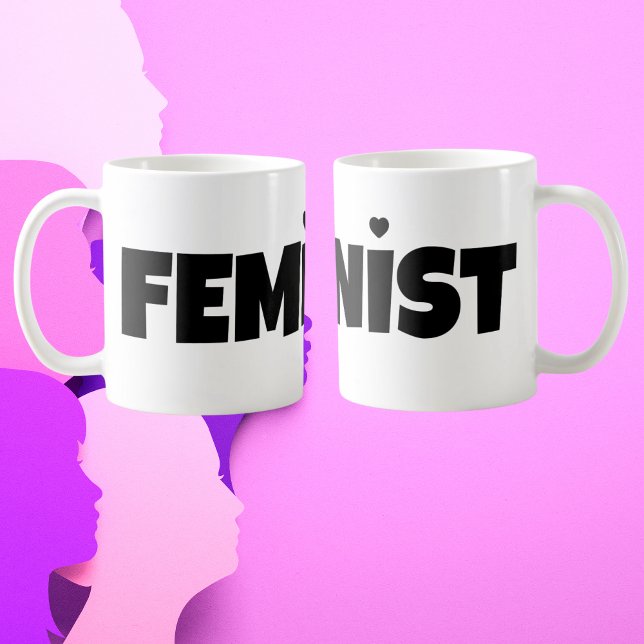 Kvinnors Empowerment Feminism Modern Feminist Kaffemugg (feminist mug for women empowerment and female girl power)