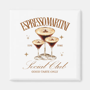 Kvinnors Espresso Martini Sociala Klubb Drickande Magnet
