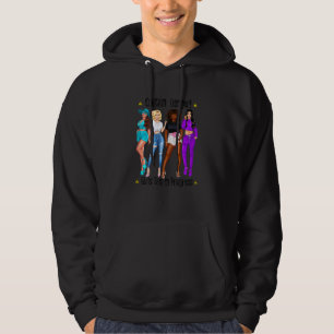Kvinnors Farliga Tjejresan Framsteg Batcherolette Hoodie