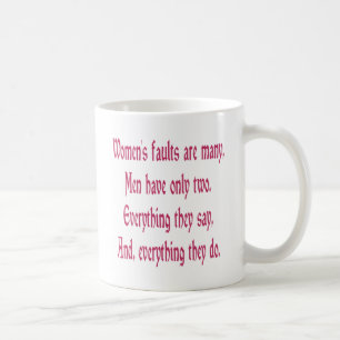 Kvinnors fel vs mäns fel kaffemugg