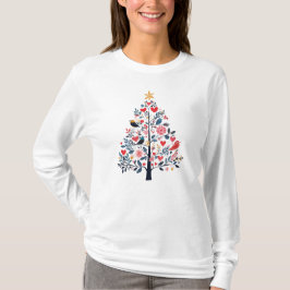 Kvinnors Festive Julgran Tee