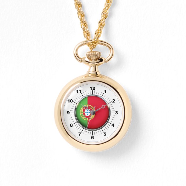 Kvinnors Flagga Wraparound Guld Watch Armbandsur (Framsida)