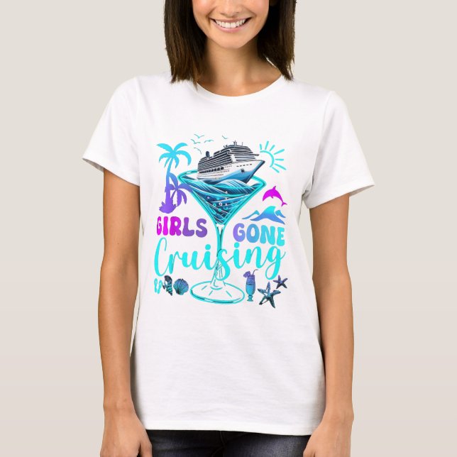 Kvinnors Flickor Kryssning T-shirt (Framsida)