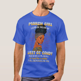 Kvinnors flicksötning som kandissvart kvinnofödels t shirt