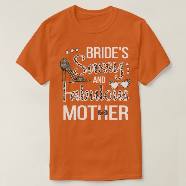 Kvinnors fräcka mamma till bruden bröllopsdusch br t shirt (Design framsida)