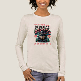 KVINNORS FRAMGÅNG HÄMND LEKTIONER LÄR LÅNG ÄRM T SHIRT