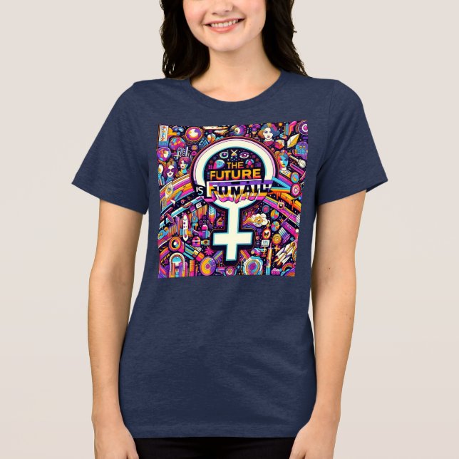 Kvinnors framtid t shirt (Framsida)
