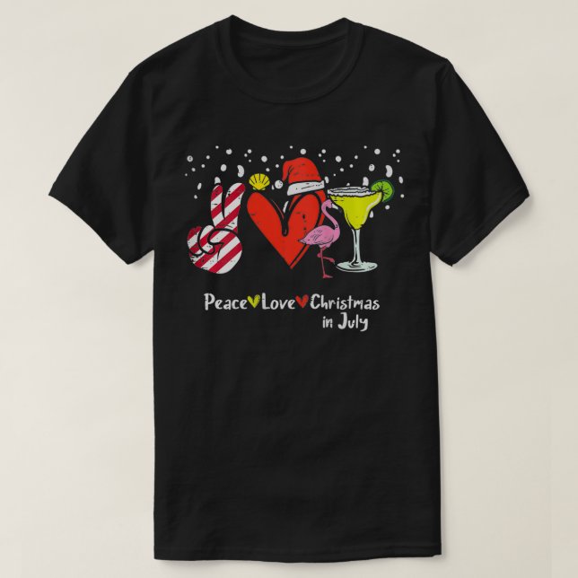 Kvinnors fredag Kärlek Jul i juli måndag Ljudny so T Shirt (Design framsida)