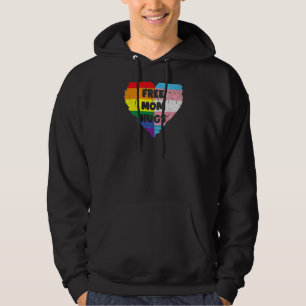 Kvinnors fria Mamma Hugs Gay pride Transgender Rai Hoodie