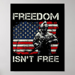 Kvinnors frihet är inte - militär soldat veteran poster