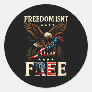 Kvinnors frihet är inte patriotisk örn usa veteran runt klistermärke