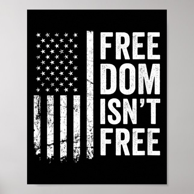 Kvinnors frihet är inte - veteranernas dag patriot poster (Framsidan)