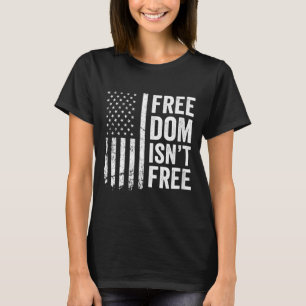 Kvinnors frihet är inte - veterans dag patriotisk t shirt