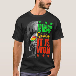 Kvinnors frihet ges aldrig, det är en vintern som t shirt