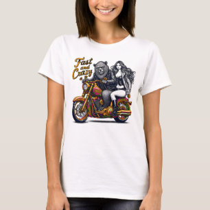 Kvinnors frihet på motorcyklar t shirt