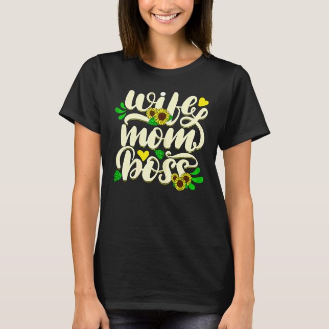 Kvinnors fru Mamma Chef Grahic Cute Mor T Shirt (Framsida)
