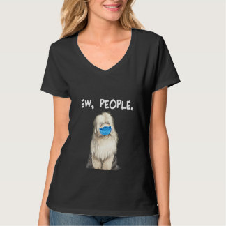 Kvinnors gamla engelska Sheepdog Ew People-Hund T Shirt