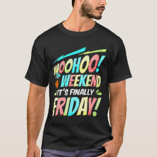 Kvinnors Glad Fredag Fre Yay Lärare Skola Meme V- T Shirt