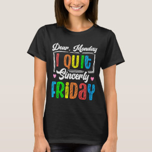 Kvinnors Glad Fredag Fre Yay Lärare Skola Meme V- T Shirt