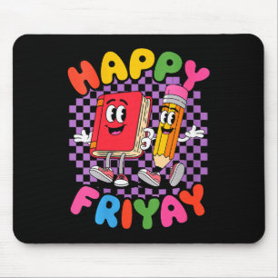 Kvinnors Glad Fredag Fri-yay Lärare Skola Meme V- Musmatta