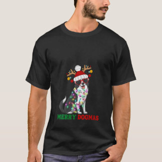 Kvinnors glada dogmer roliga Border Collie hund Kr T Shirt