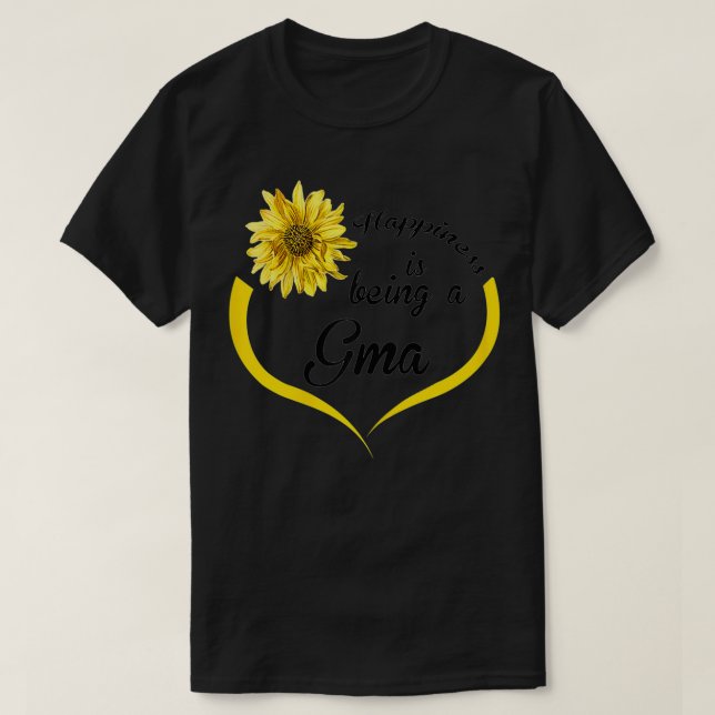Kvinnors Gma-gåslycka blir en GMA T Shirt (Design framsida)
