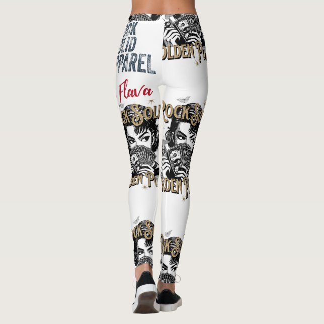 Kvinnors golden Power Leggings (Baksida)