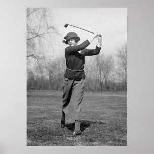 Kvinnors Golfing: 1920-talet Poster