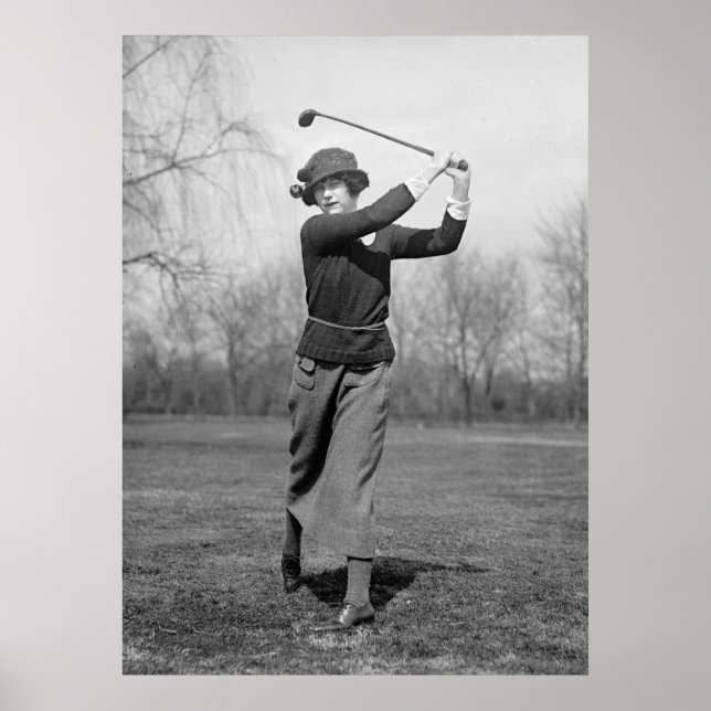 Kvinnors Golfing: 1920-talet Poster (Framsidan)