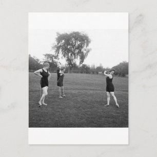 Kvinnors golfmode på 1920-talet vykort