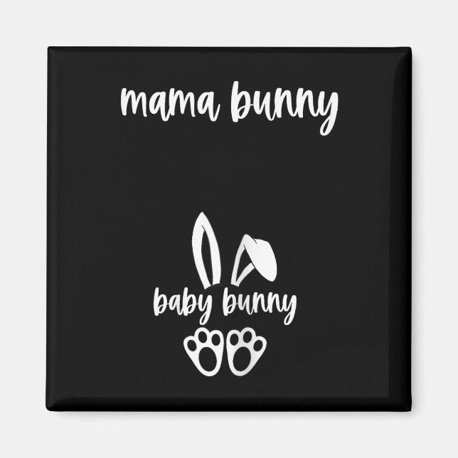 Kvinnors Gravid Påsk Graviditetsannonsering Mamma Magnet (Framsidan)