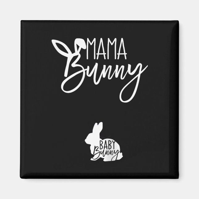 Kvinnors Gravid Påsk Graviditetsannonsering Mamma Magnet (Framsidan)