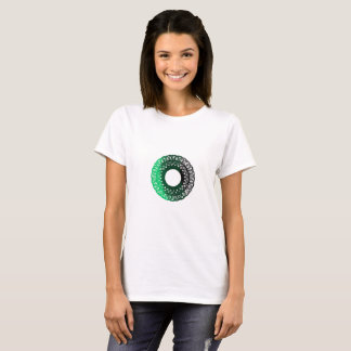 Kvinnors grön-svart torpam tee shirt