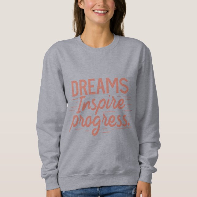 Kvinnors grundläggande drömmar Inspire Progress T Shirt (Framsida)