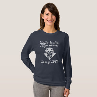 Kvinnors Grundläggande Långärmad T - Mörk T-shirt