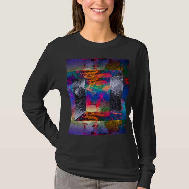 Kvinnors grundläggande långärmad T-shirt (Framsida)