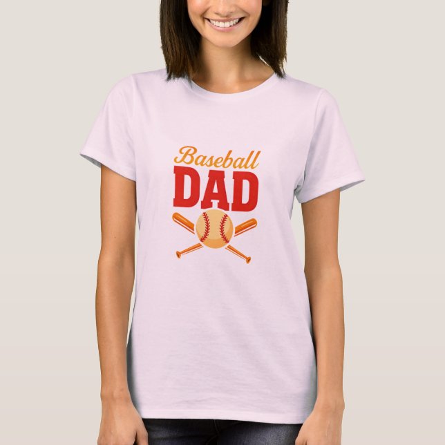 Kvinnors grundläggande Pappa T-Shirt för stolt Mam (Framsida)