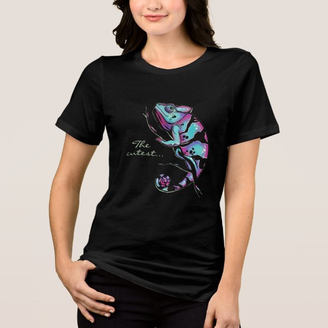 Kvinnors grundläggande sötskjorta med en söt kamel t shirt (Framsida)