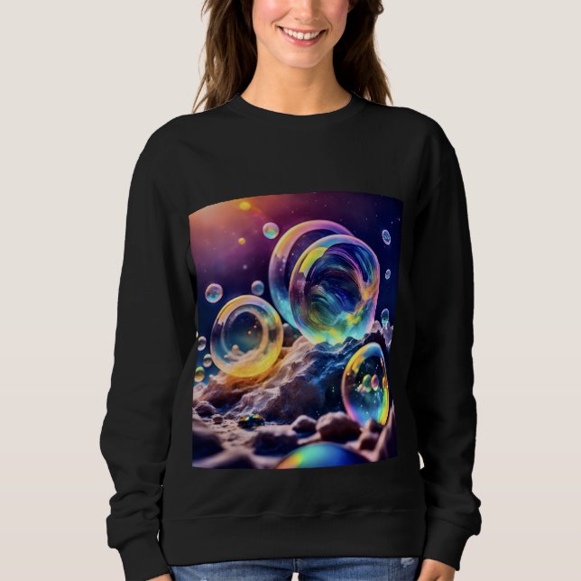 Kvinnors grundläggande sweatshirts t shirt (Framsida)