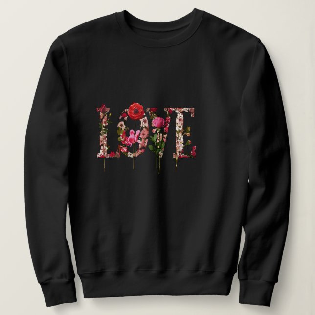 KVINNORS GRUNDLÄGGANDE SWEATSHIRTS T SHIRT (Design framsida)