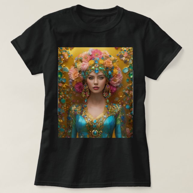 Kvinnors grundläggande T-Shirt (Design framsida)