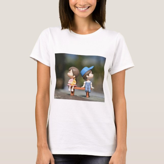 Kvinnors grundläggande T-Shirt (Framsida)