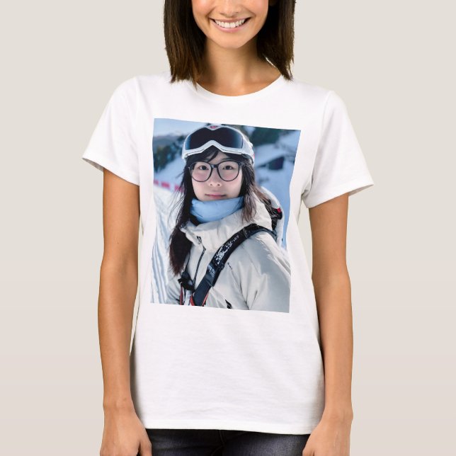 Kvinnors grundläggande T-Shirt (Framsida)