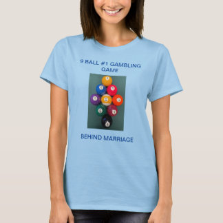 Kvinnors grundläggande T-Shirt BASSÄNG BILLIARDS