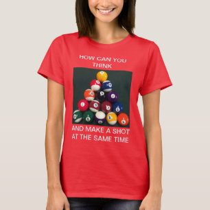 Kvinnors grundläggande T-Shirt BASSÄNG BILLIARDS