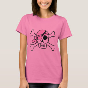 Kvinnors grundläggande T-Shirt/Pirat Skull T Shirt