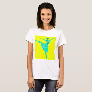 Kvinnors grundläggande T-Shirt, vit Gott nytt år-l Tröja