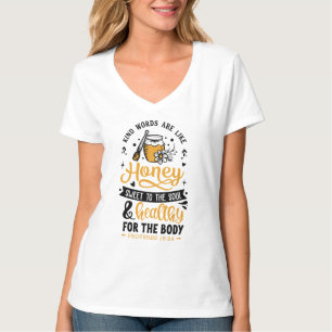 Kvinnors grundläggande V-Nacke T-Shirt