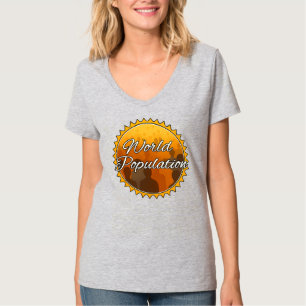 Kvinnors grundläggande V-ringad t-shirt