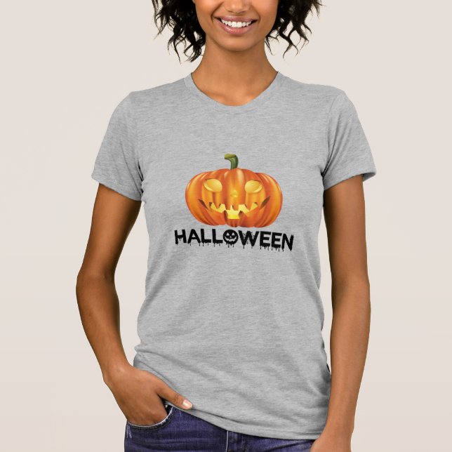 Kvinnors Halloween T-Shirt (Framsida)